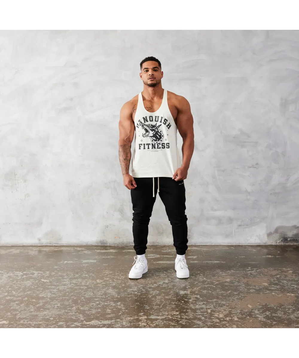 VANQUISH TSP VINTAGE WHITE DOBERMANN STRINGER VEST-XXXL/WHITE