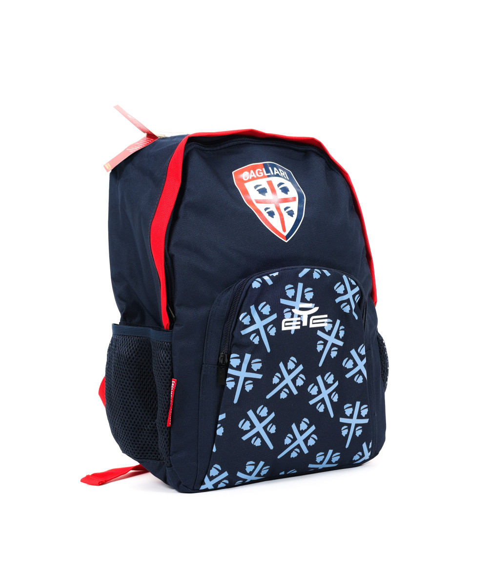 WINTER TEAM REPRESENTATION SWEATSHIRT CAGLIARI CALCIO - navy and red