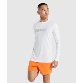 GYMSHARK- WHITE-XXL